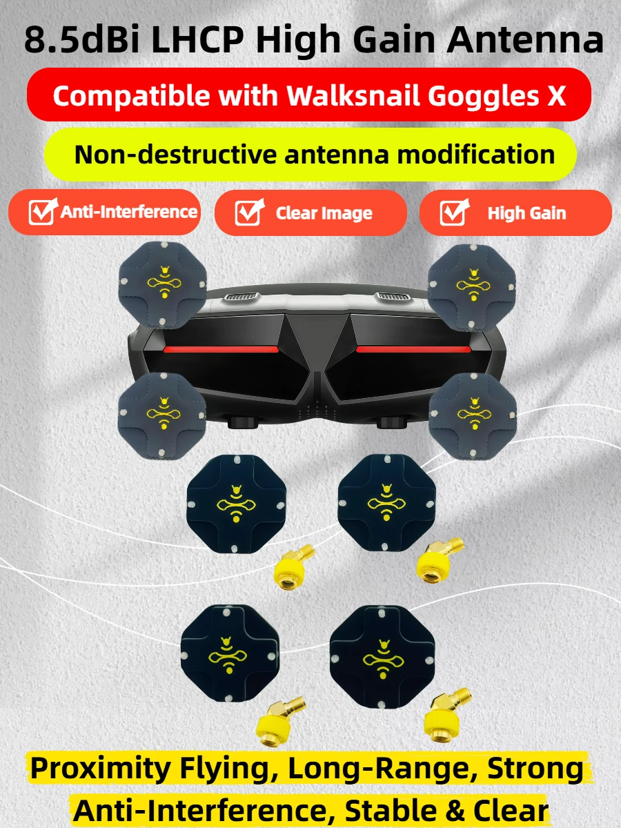 8.5dBi High Gain LHCP 5.8GHz D - Fpv Drone Goggles ulasan dan harga