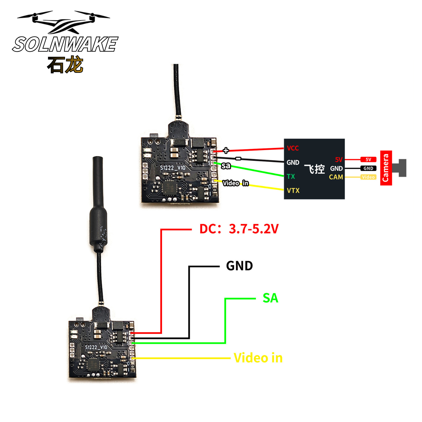SLONWAKE Nano 5.8G 48CH 200mW  - Fpv Drone Vtx ulasan dan harga