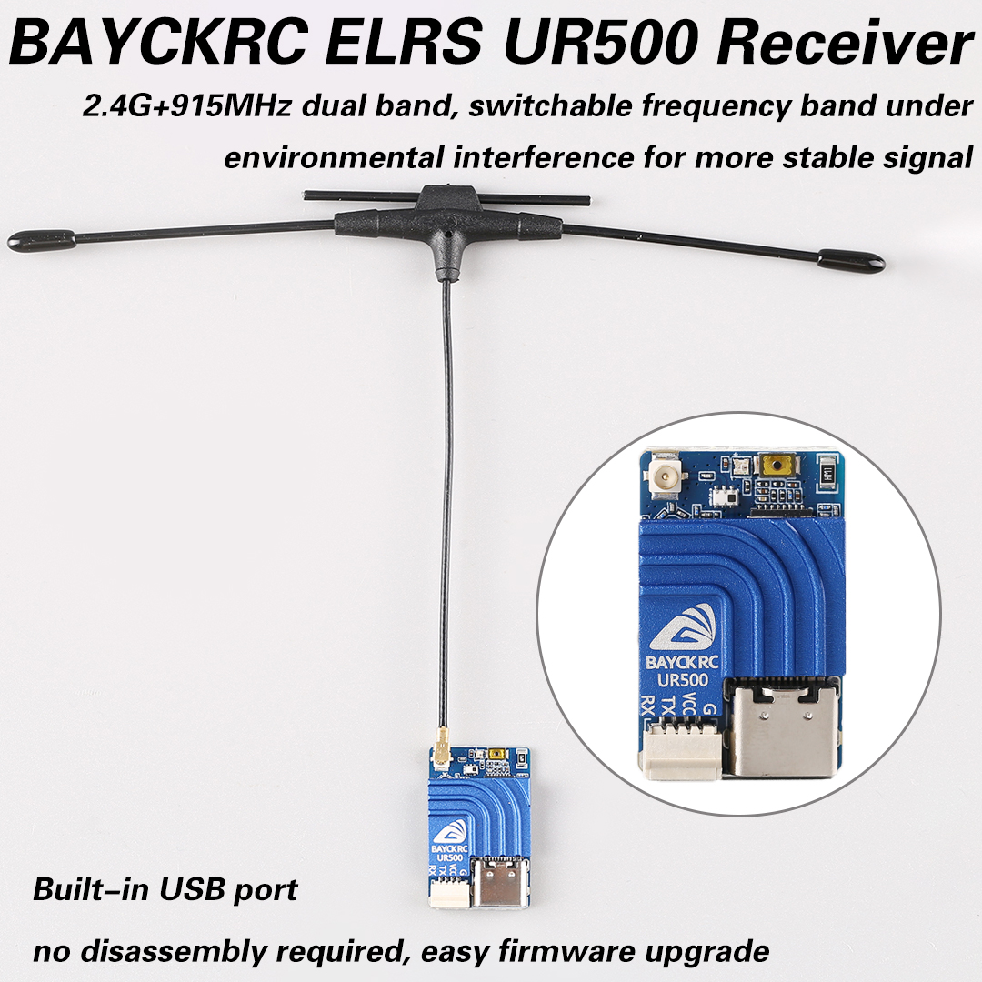 BAYCKRC UR500 ELRS RX 500mW Du - Fpv Drone Frame ulasan dan harga