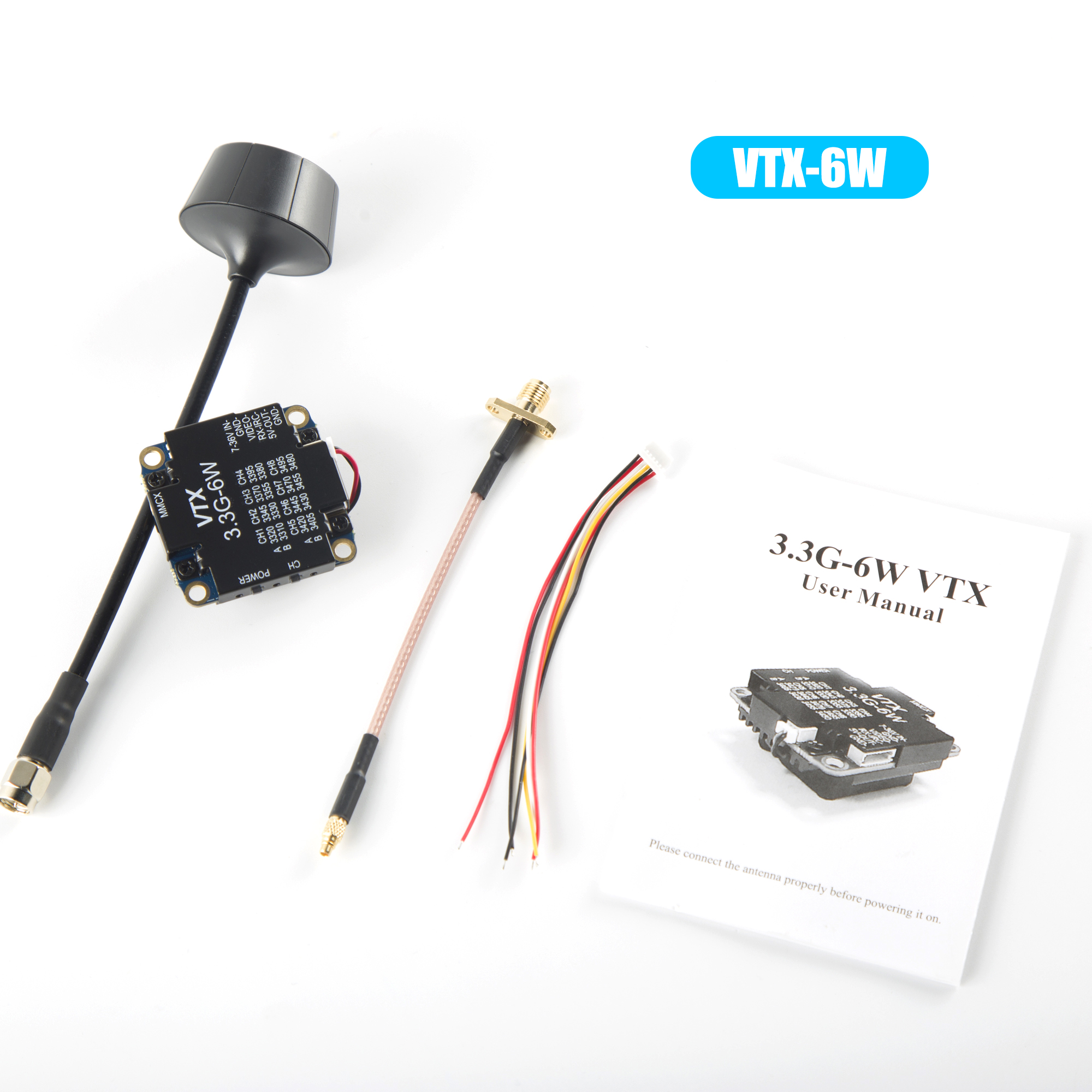 FPV Video Transmitter 3.3G 6W  - Fpv Drone Vtx ulasan dan harga